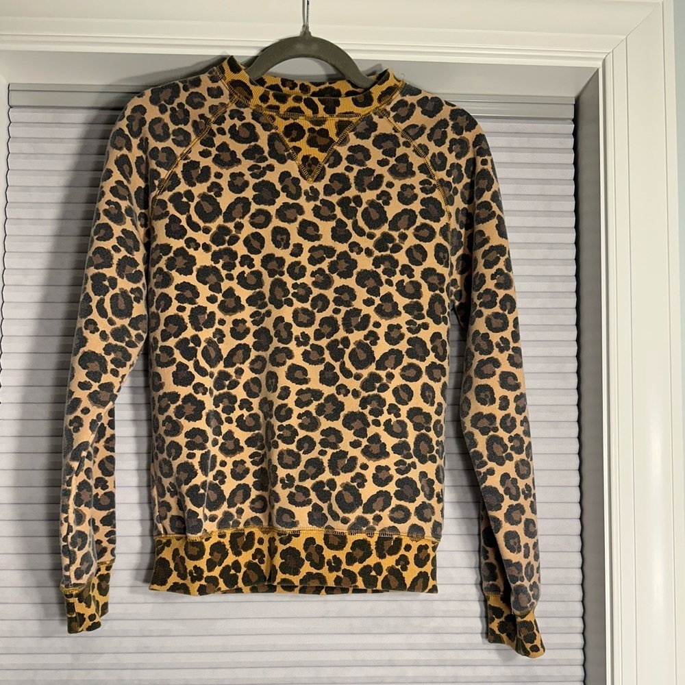 Adam Selman Sport cheetah print sweatshirt